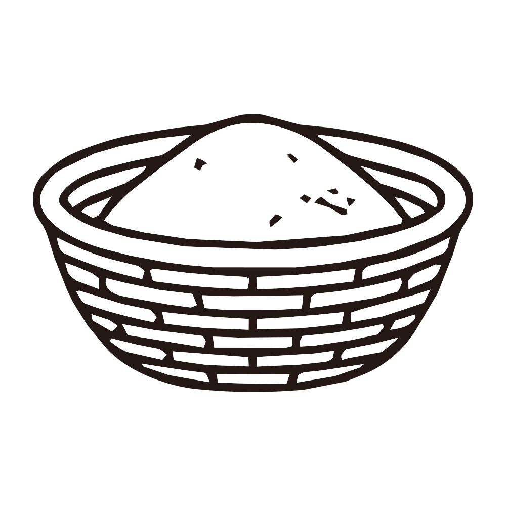 バスケットの中に焼きたてのパン