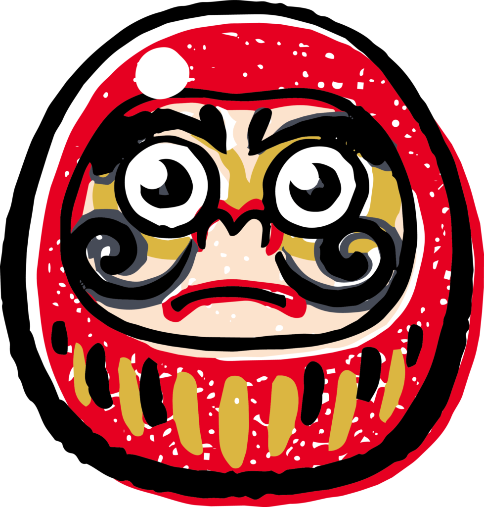 日本の伝統的なあの七転び八起き