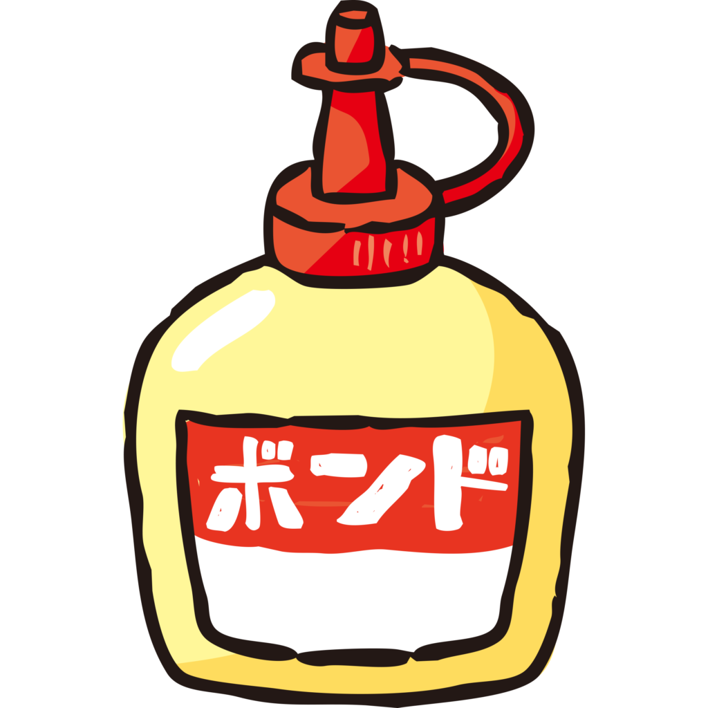 手書きの木工用ボンドのイラスト