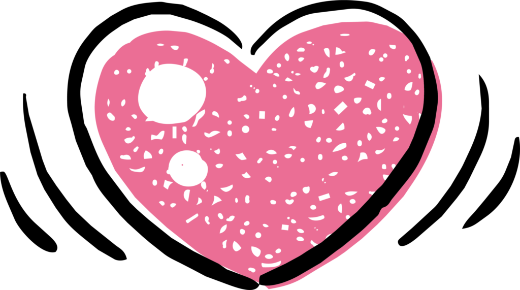 ハートマークのイラストです。 