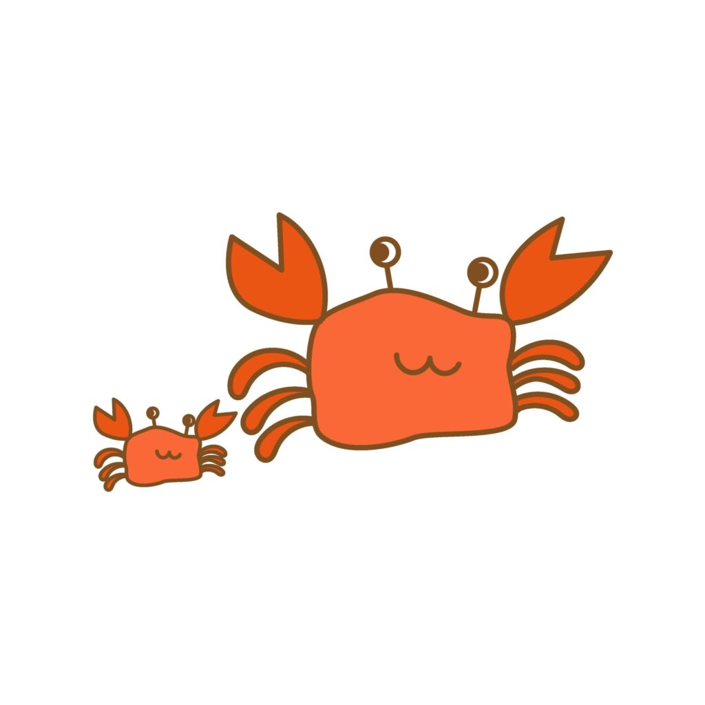子どもが描いたようなタッチの 