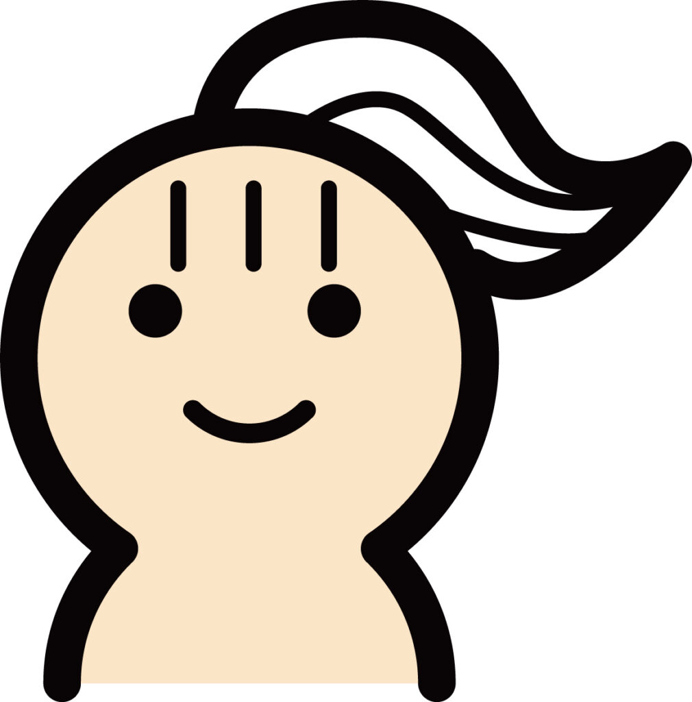 すっきりとまとめた髪型がさわや