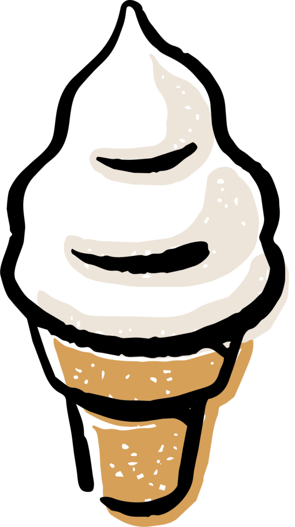 オーソドックスなソフトクリーム