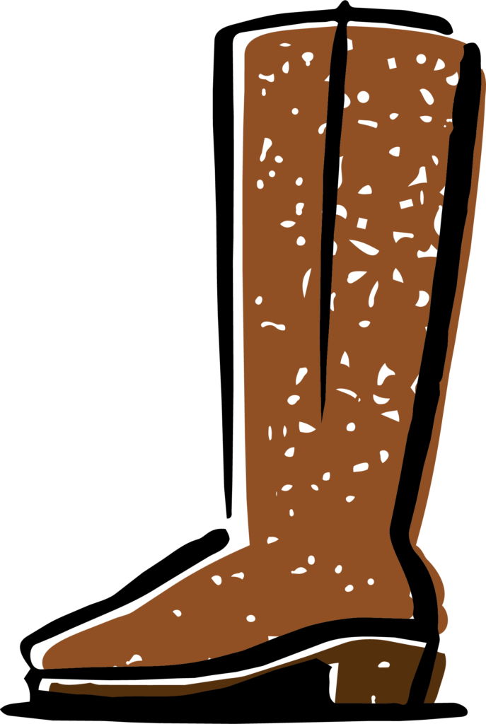 ロングブーツのイラストです。 