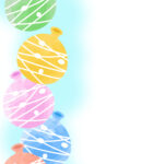暑中見舞い 暑中見舞いのイラスト入りのテンプレート 夏