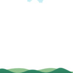 暑中見舞い 暑中見舞いのイラスト入りのテンプレート 山