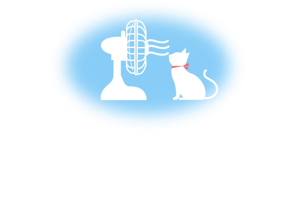 暑中見舞い 暑中見舞いのイラスト入りのテンプレート 猫