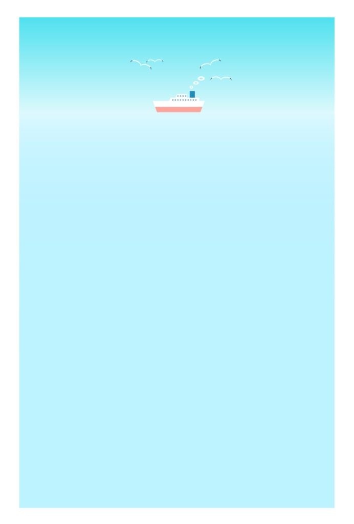 暑中見舞い 暑中見舞いのイラスト入りのテンプレート 海