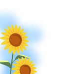 暑中見舞い 暑中見舞いのイラスト入りのテンプレート ひまわり