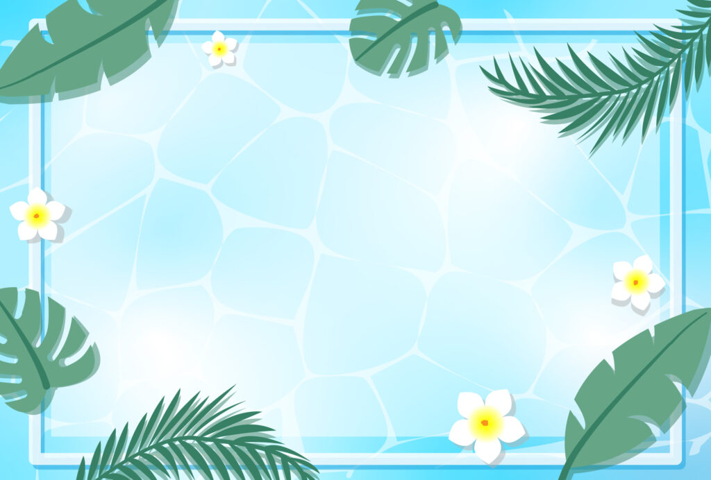 暑中見舞い 暑中見舞いのイラスト入りのテンプレート 夏