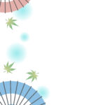 残暑見舞い 残暑見舞いのイラスト入りのテンプレート 和風