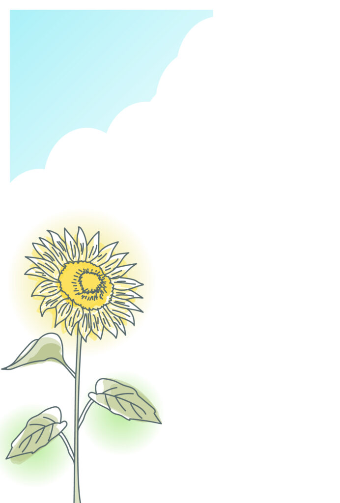 残暑見舞い 残暑見舞いのイラスト入りのテンプレート はがき印刷
