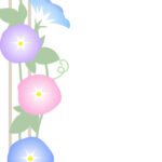 残暑見舞い 残暑見舞いのイラスト入りのテンプレート 和風