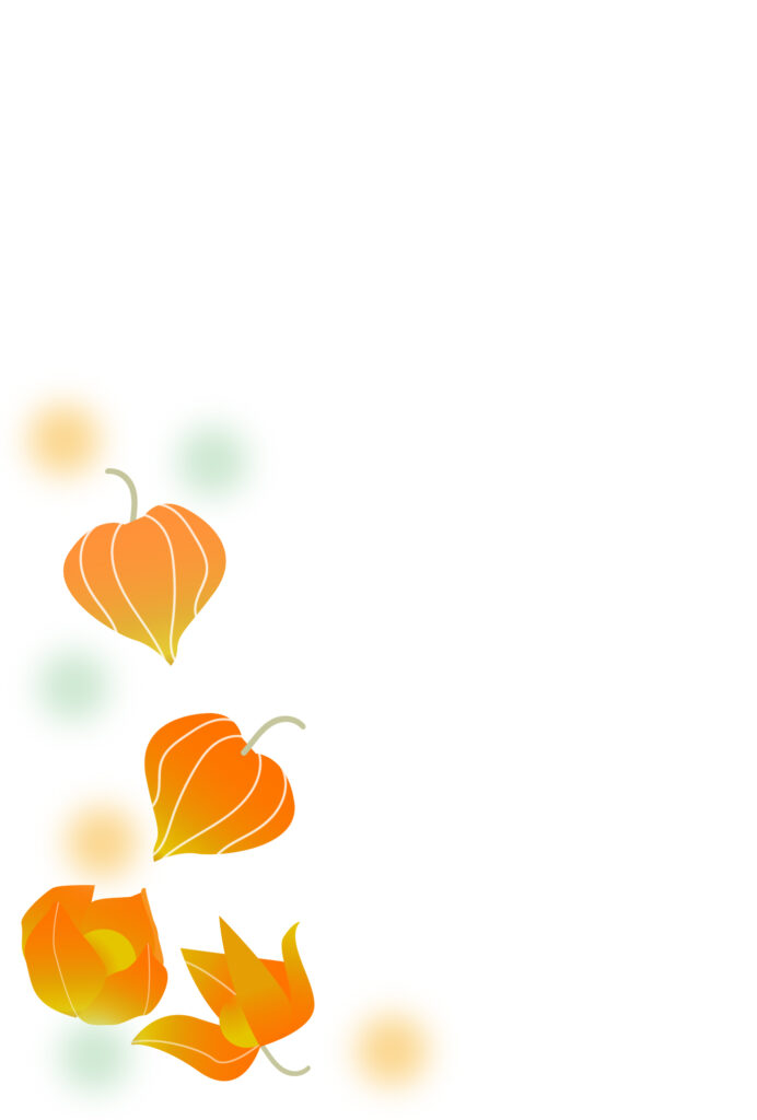 残暑見舞い 残暑見舞いのイラスト入りのテンプレート ほおずき