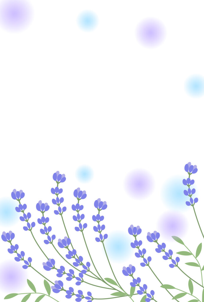 残暑見舞い 残暑見舞いのイラスト入りのテンプレート パープル