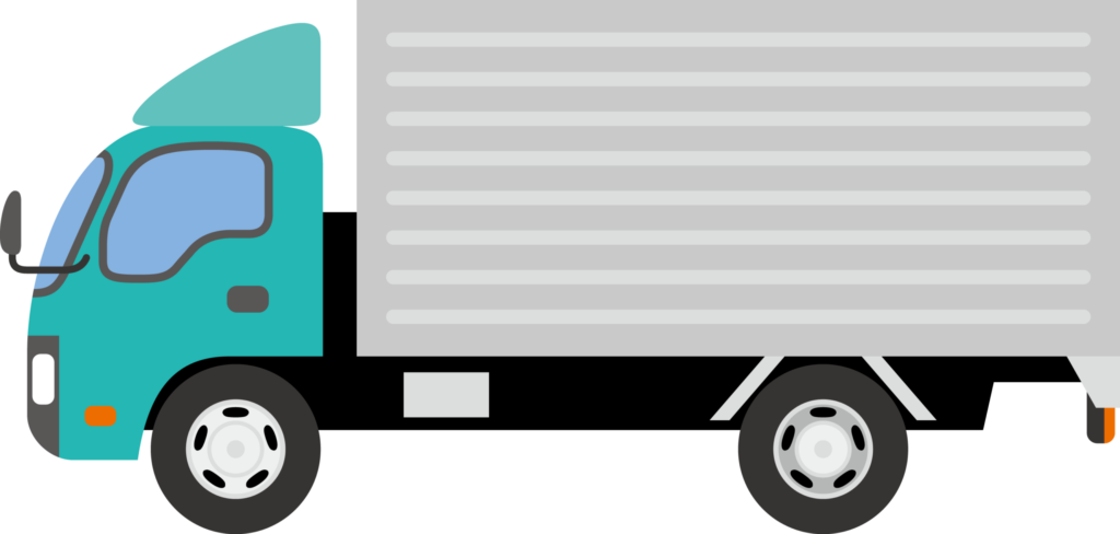 貨物自動車、トラックのイラスト