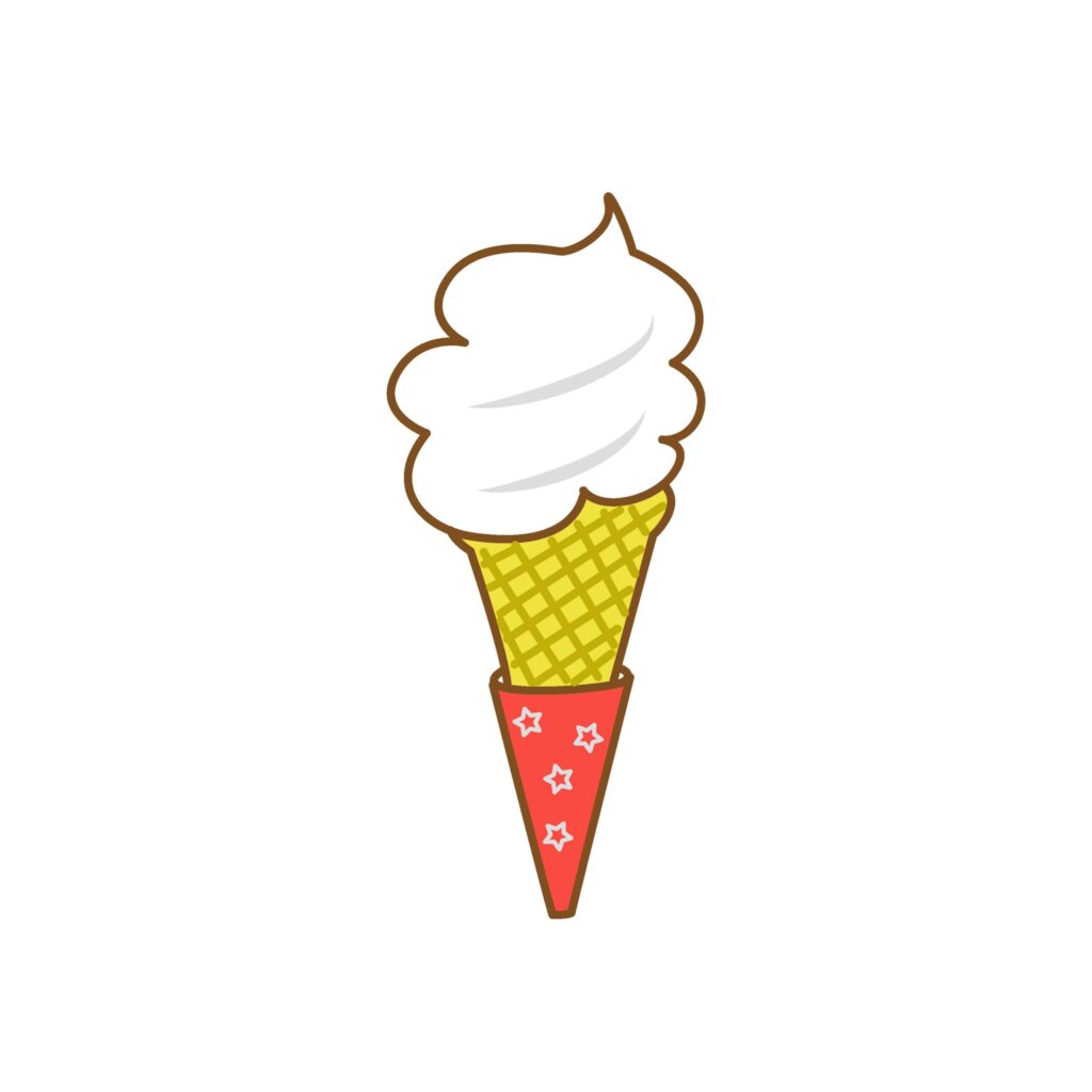 美味しそうなソフトクリームのイ
