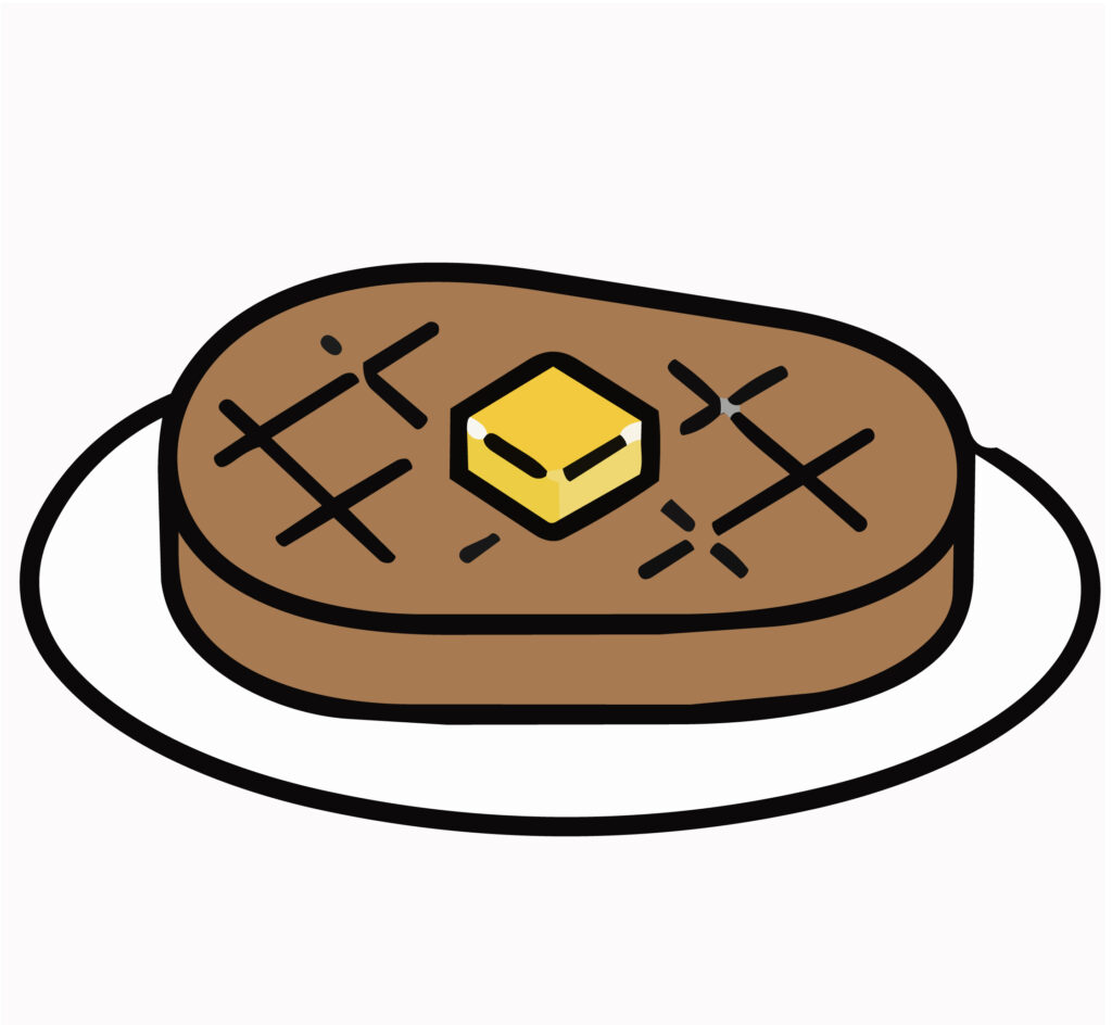 ステーキのアイコン。特別な日の