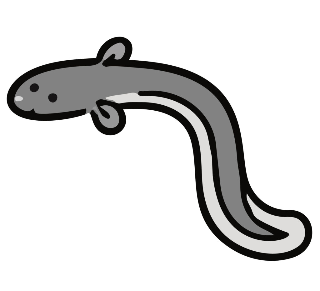 うなぎのアイコン素材です。文字
