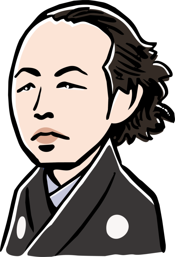 坂本龍馬のイラストです。 言わ