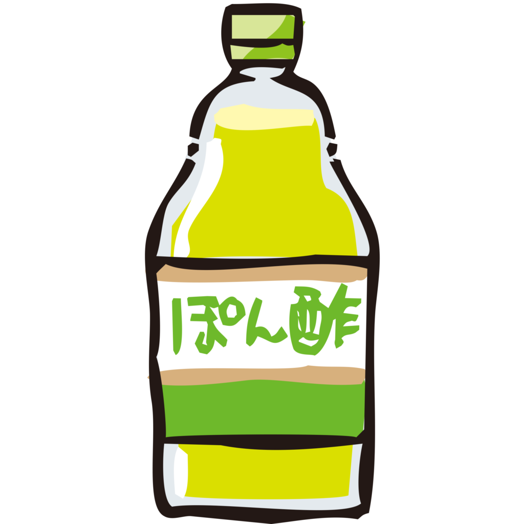 手書きのポン酢のイラストです。
