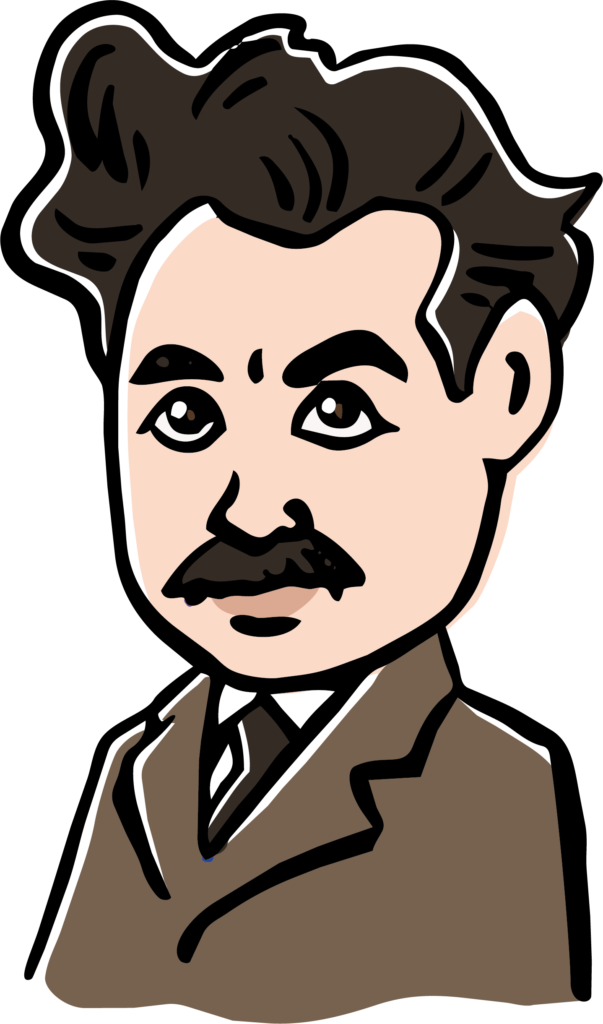 野口英世のイラストです。 とっ