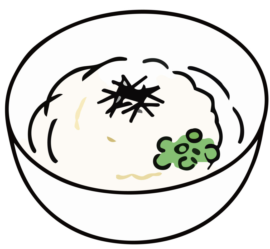 とろろをたっぷりかけた山かけう