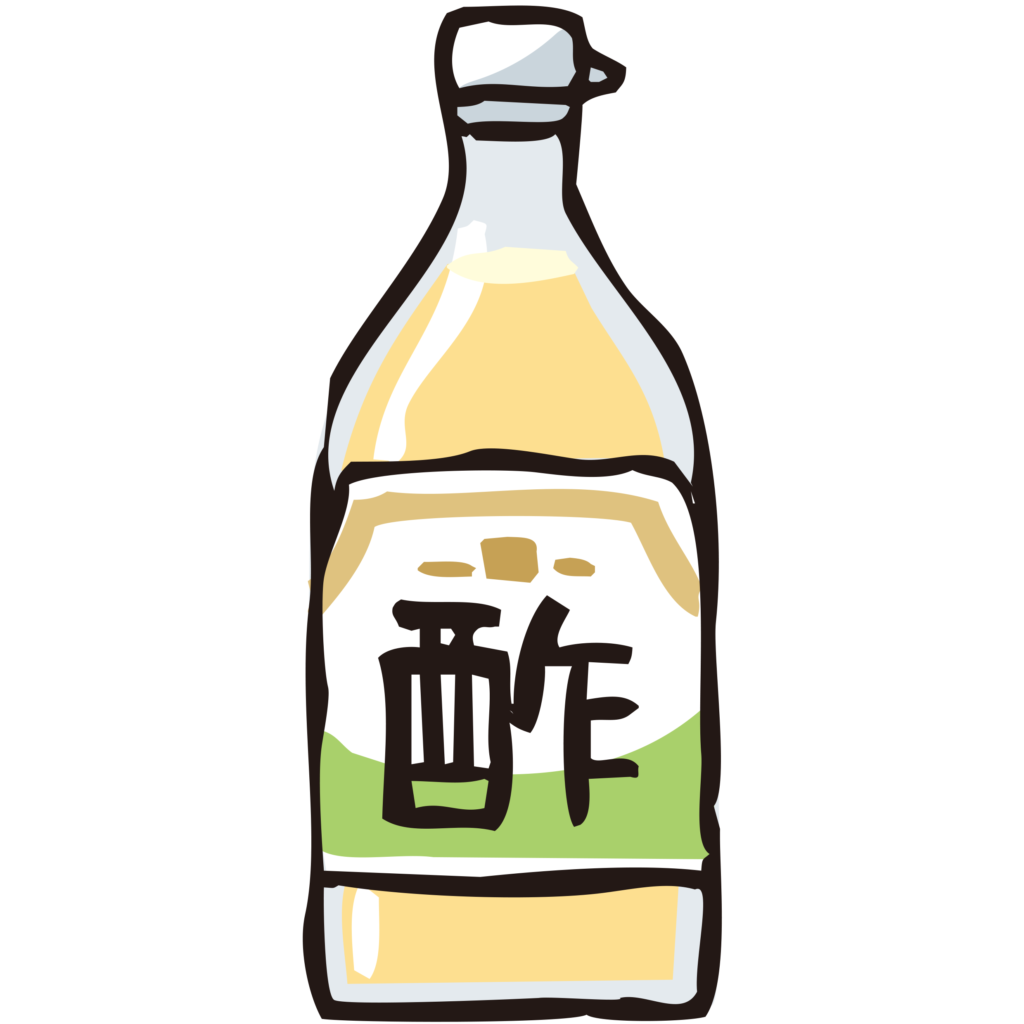 手書きの酢のイラストです。 最