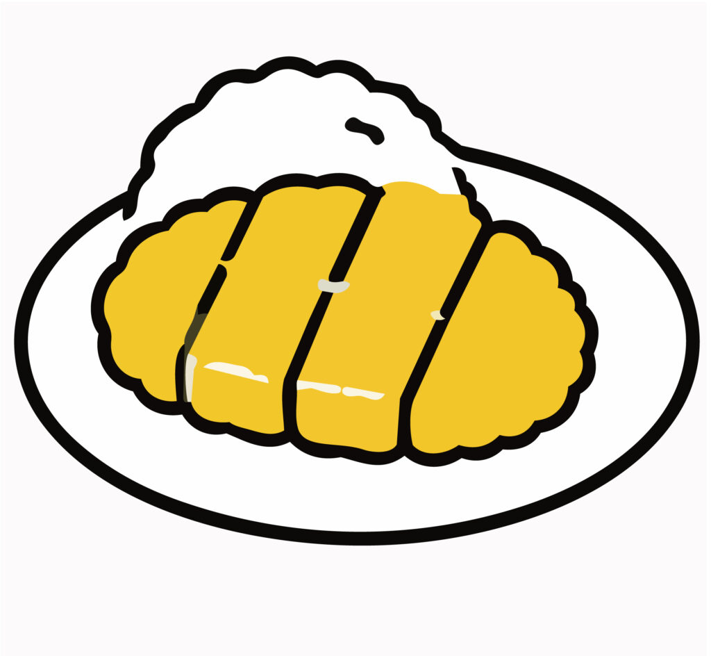ボリューム満点なとんかつのアイ