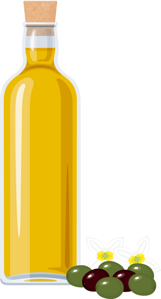 オリーブオイルのイラストです。