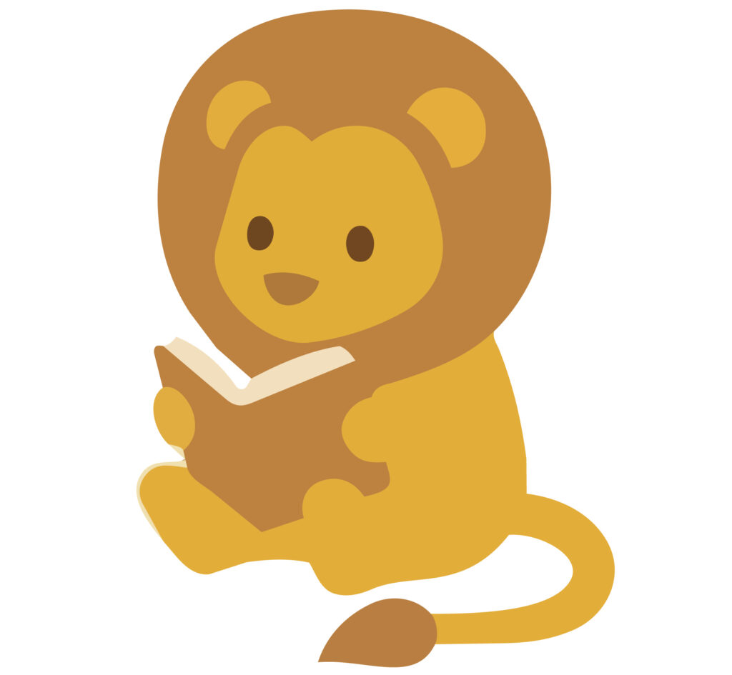 立派なたてがみを持つライオンが