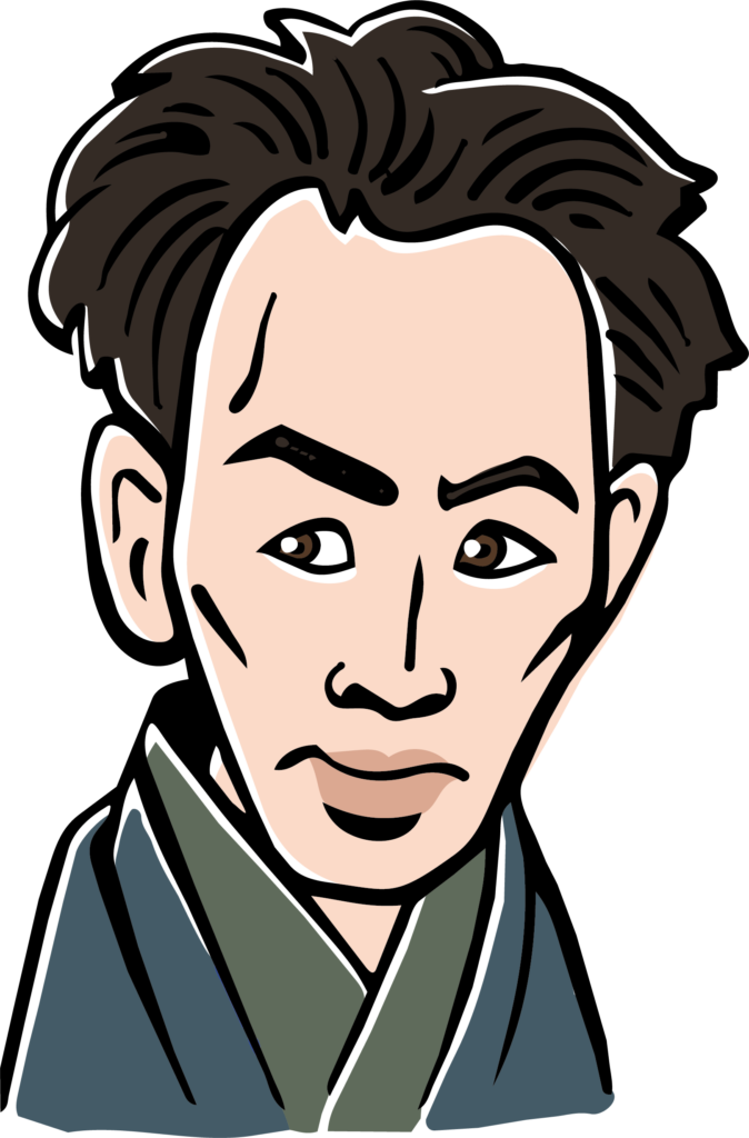 芥川龍之介のイラストです。 有