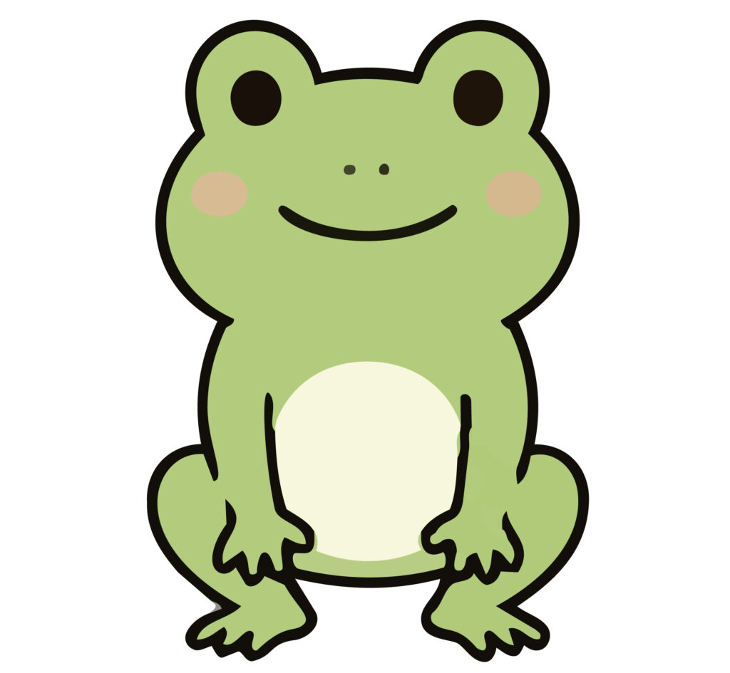 小さな椅子にちょこんと座った、