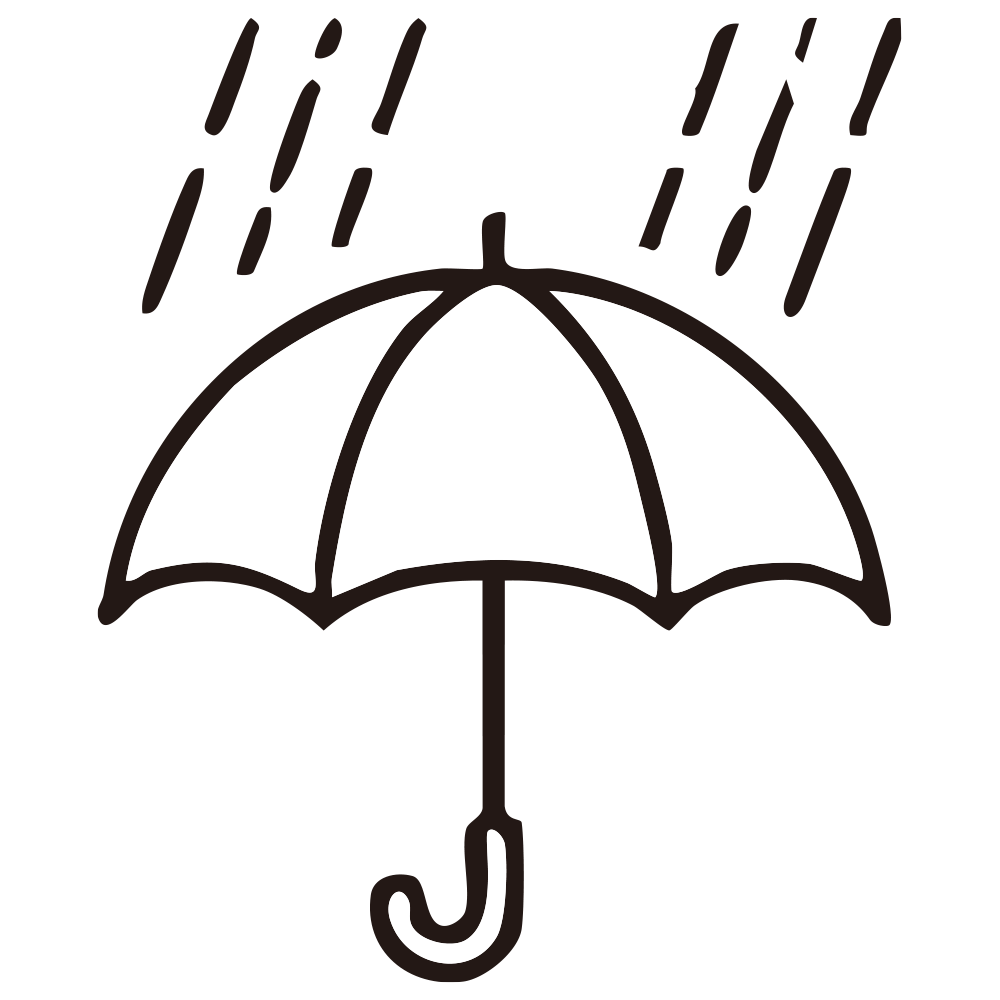 雨が降り注ぐ中で開かれた、シン