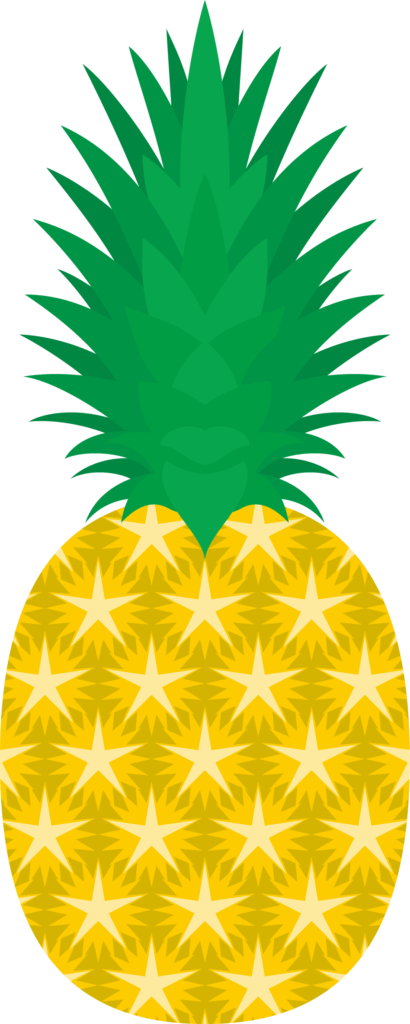 パイナップルのイラストです。 