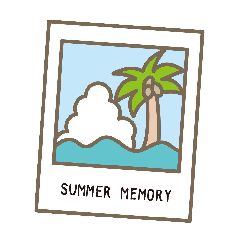 ヤシの木と「SUMMER ME