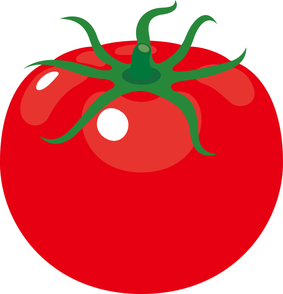 トマトのイラストです。 ビタミ