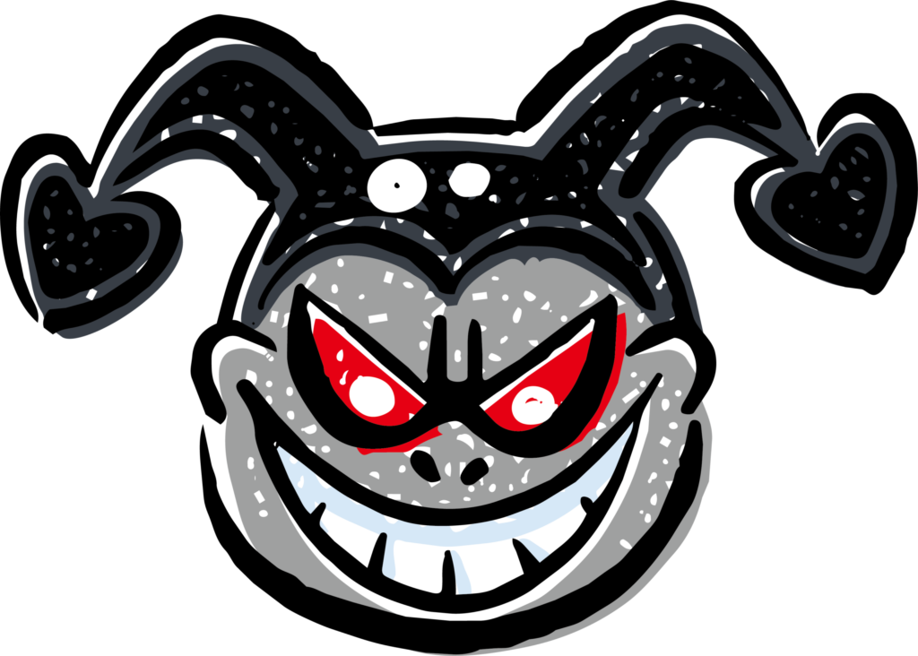 悪魔のイラストです。 誰の心の