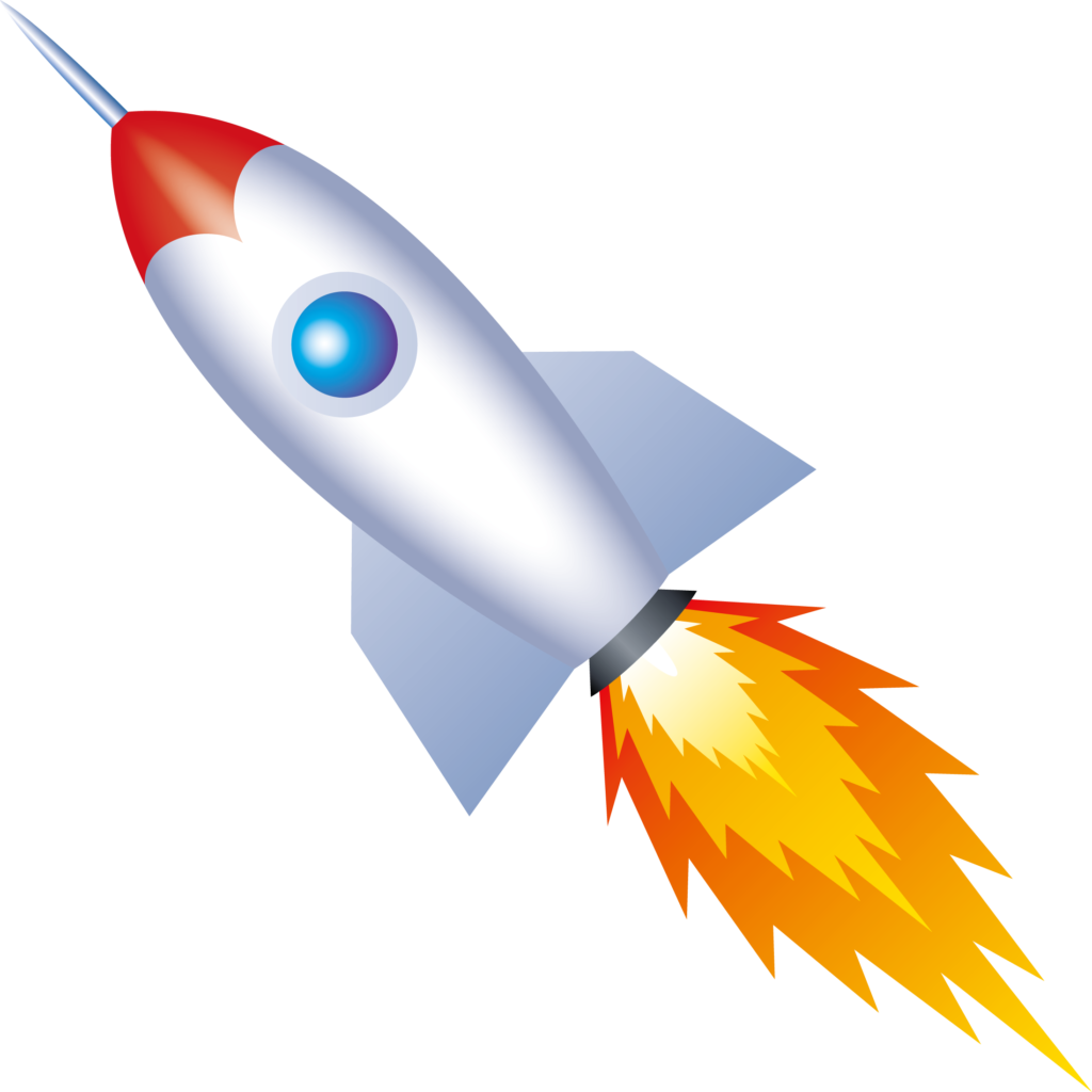 ロケットのイラストです。 現在