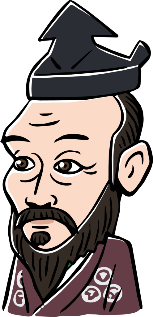 毛利元就のイラストです。 戦国