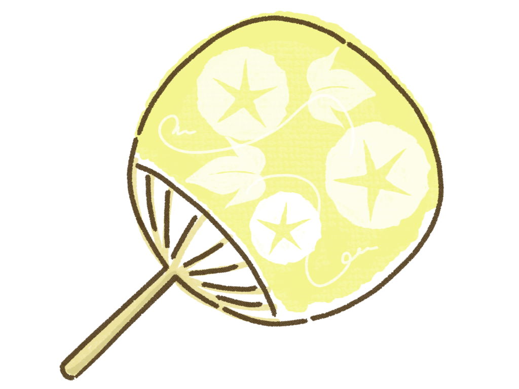 こちらは夏をイメージした団扇の