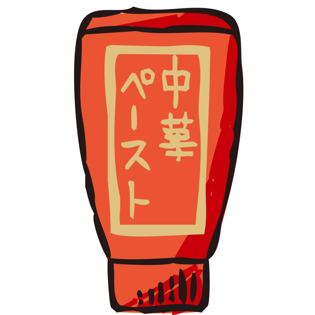 中華出汁のチューブの手書きイラ