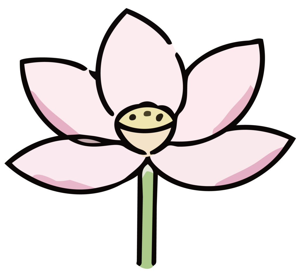 水面に美しく、大輪の花を咲かせ