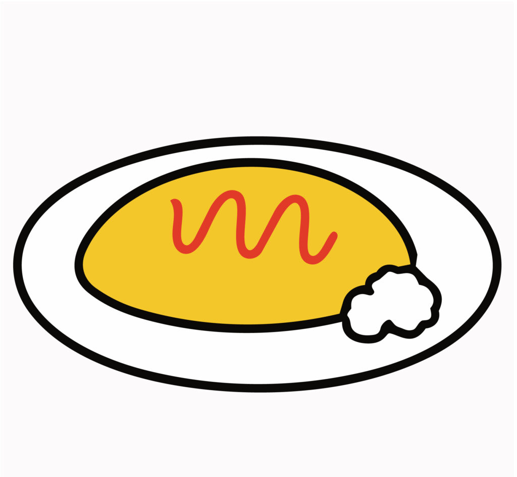 真っ赤なケチャップのコントラス