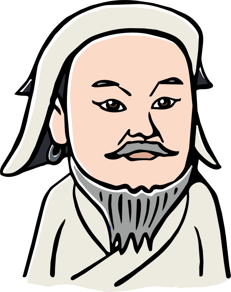 チンギス・カンのイラストです。
