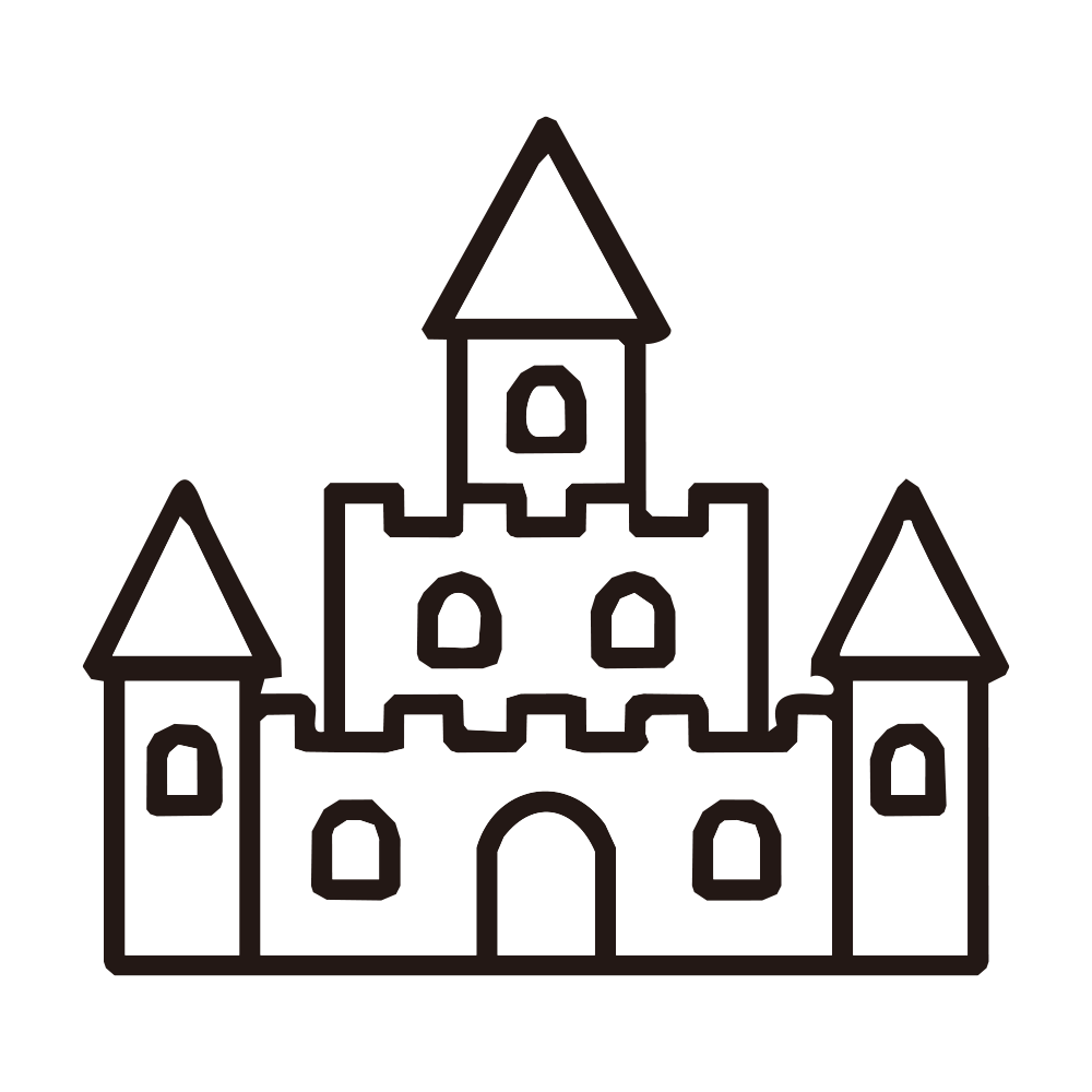 絵本に出てくるような、尖った屋