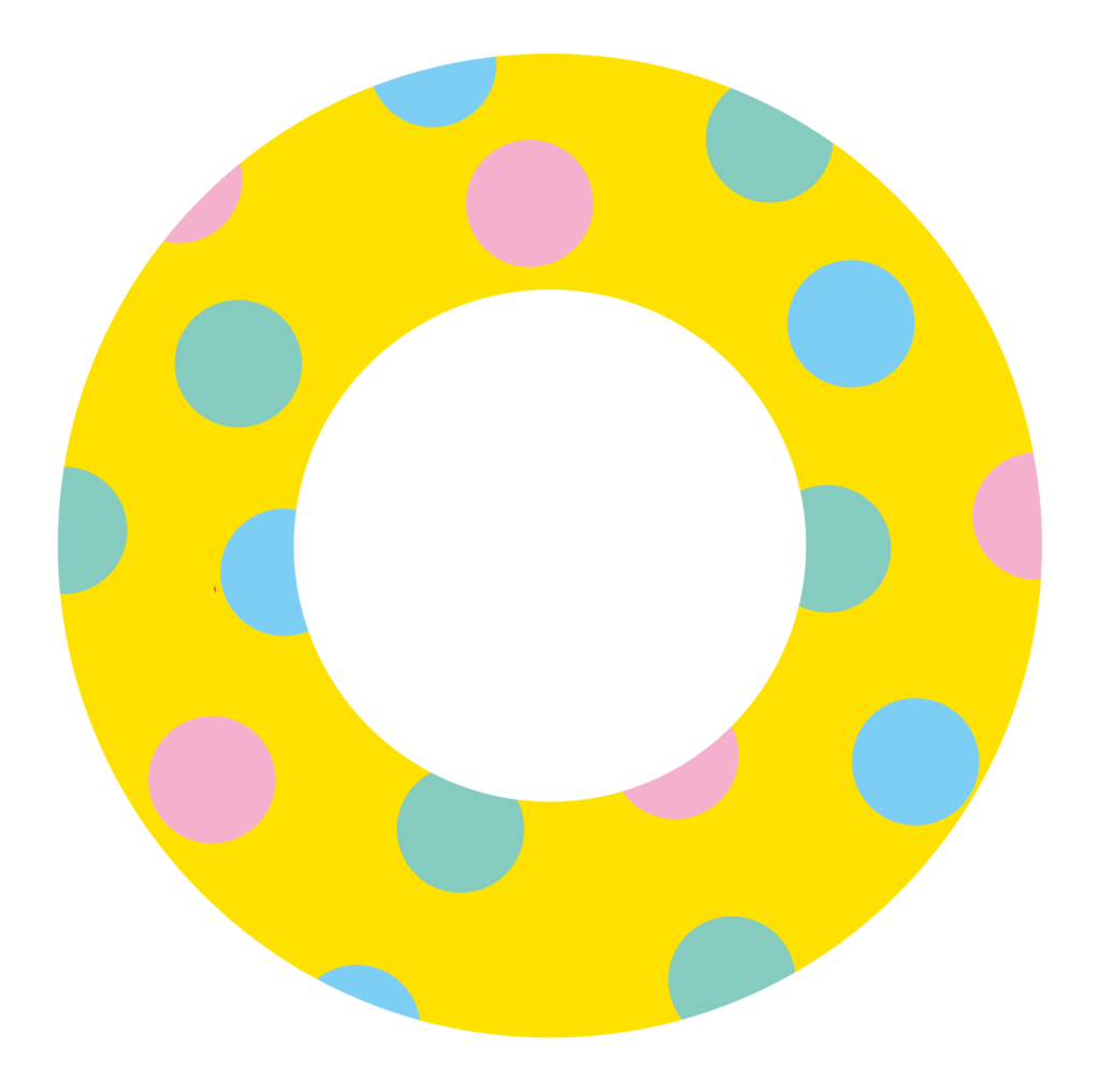 浮き輪のイラストです。 海やプ