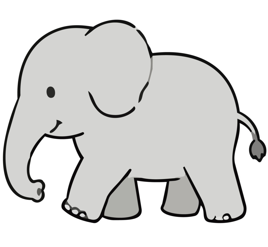 歩く姿がとってもかわいいゾウの