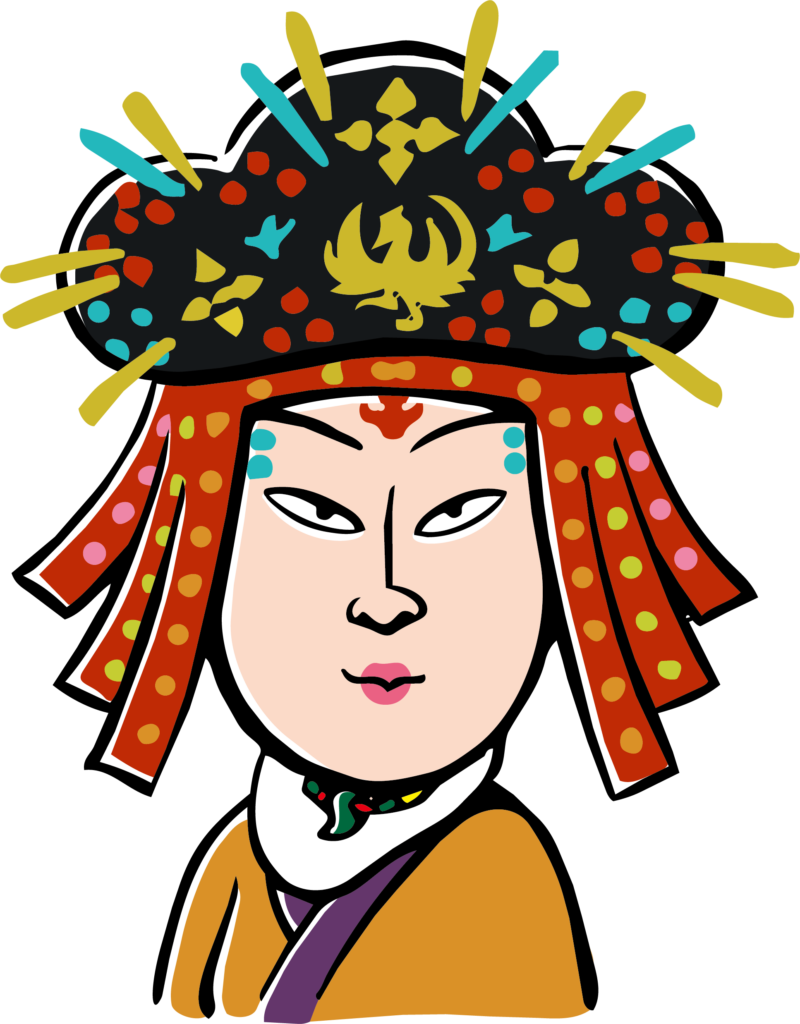 卑弥呼のイラストです。 倭国を