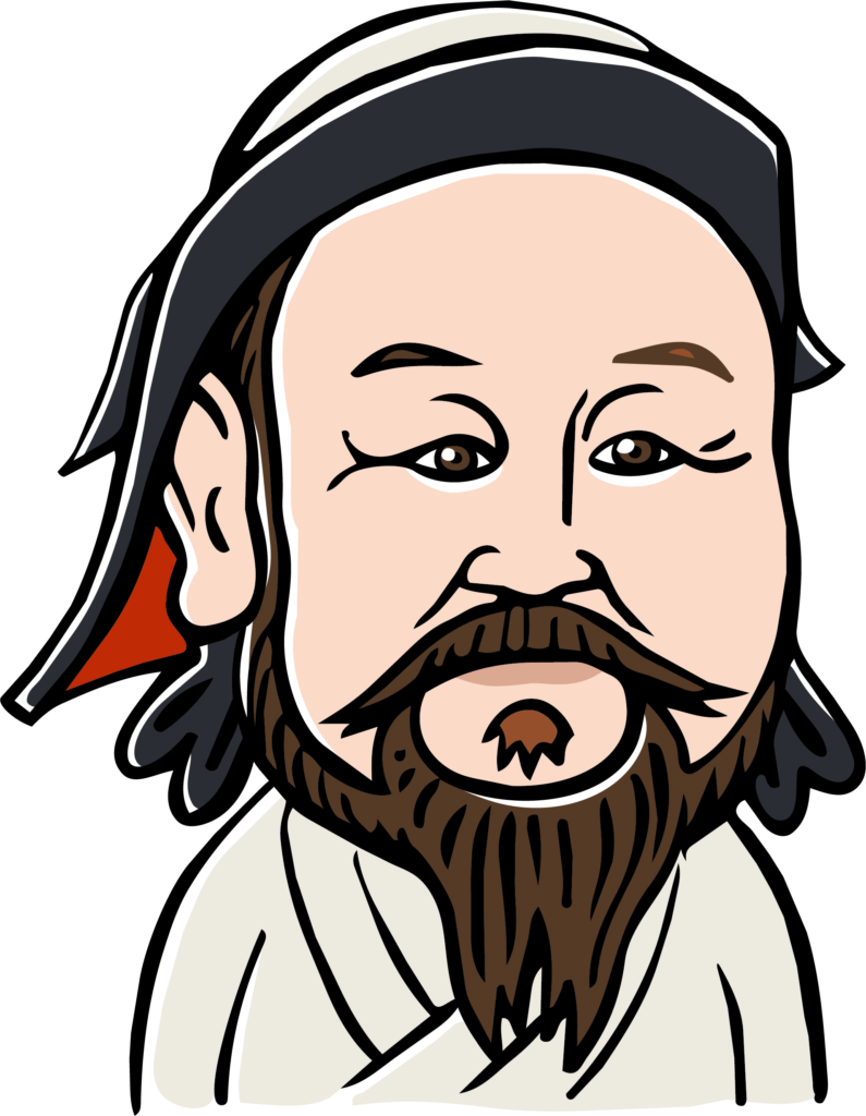 クビライのイラストです。 モン